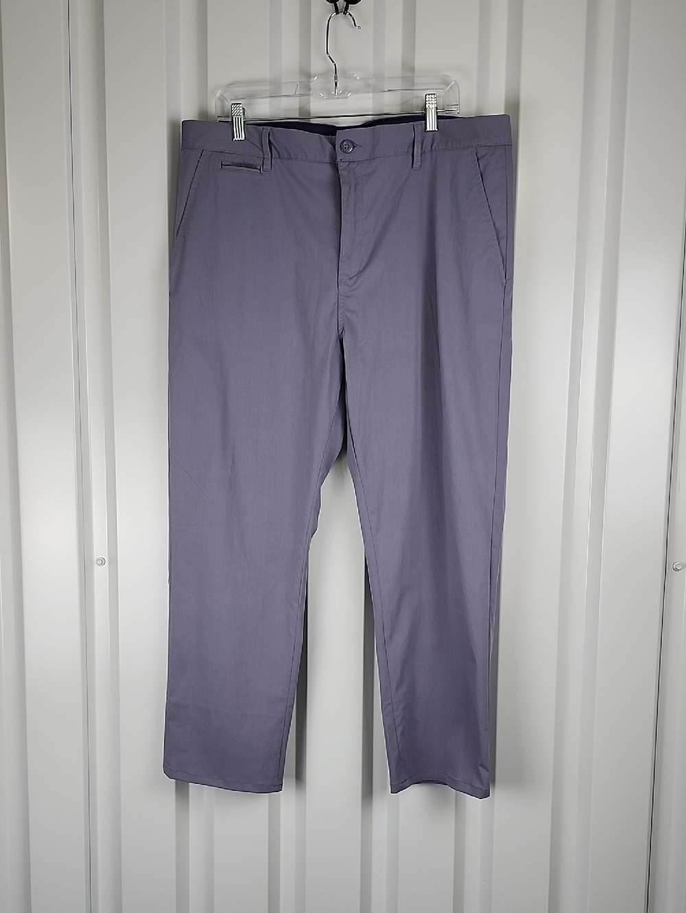 johnnie-O Men's Prepformance Gray-blue Chinos Size 38x32 Fits 38x28 Hemmed